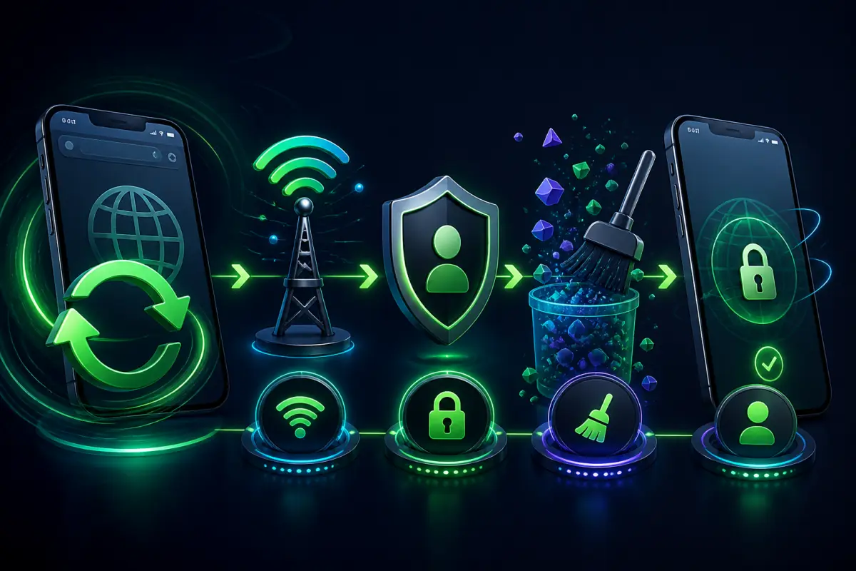 Mobile browser refresh, network, cache and secure access troubleshooting