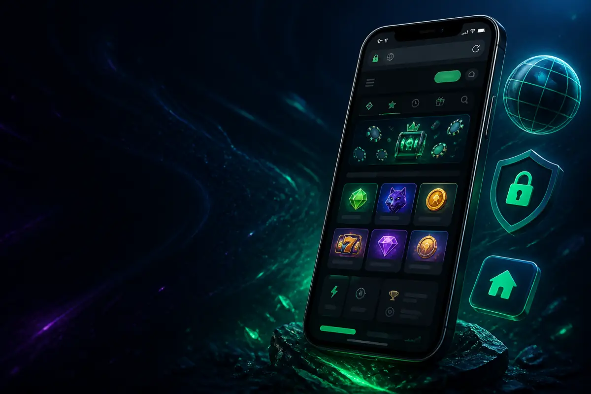 Gamdom mobile browser experience on a secure smartphone