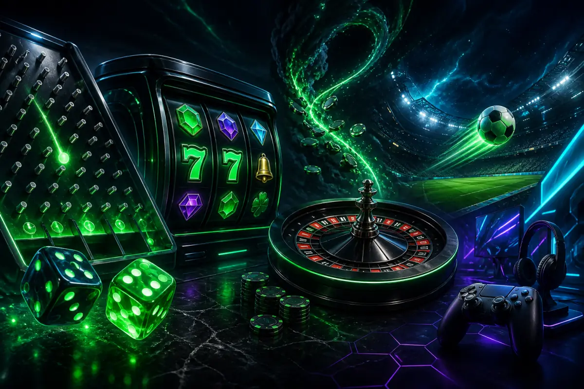 Gamdom Originals, slots, live casino, sports and esports categories