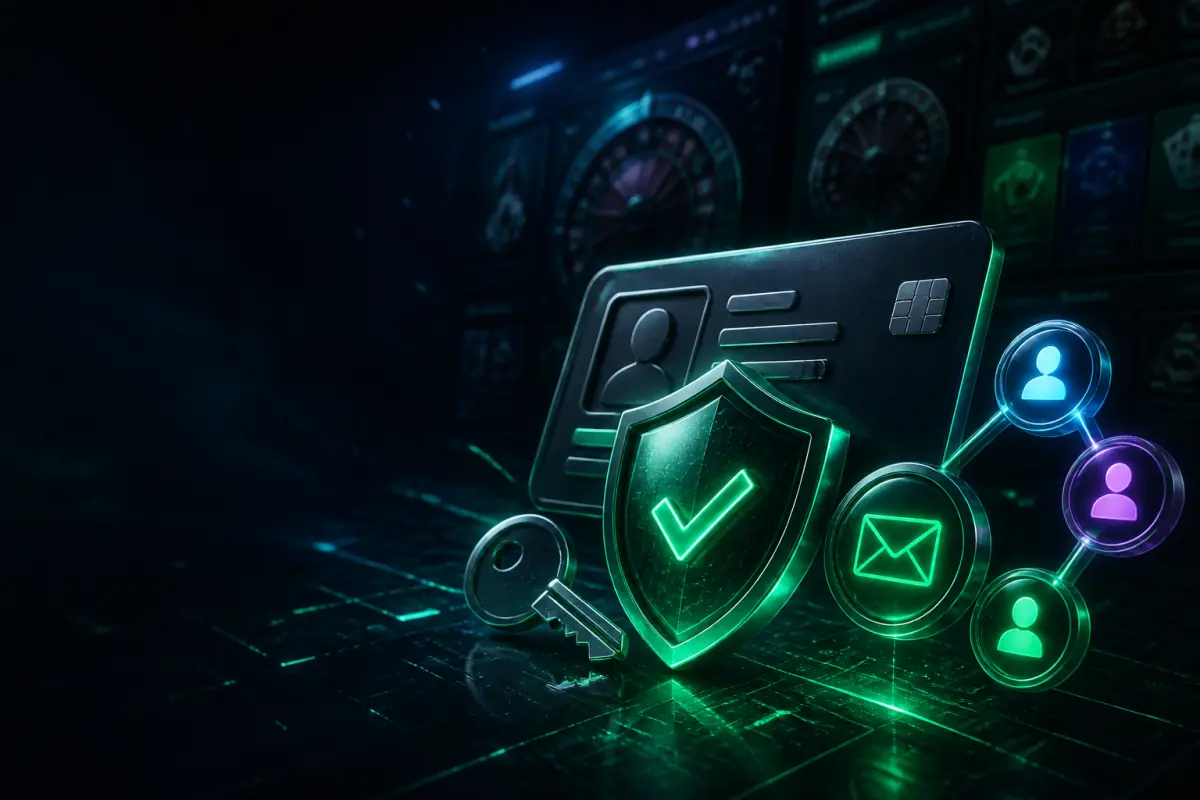 Secure Gamdom account login and identity verification